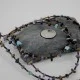3 Strand Navajo .925 Sterling Silver Turquoise and Lapis Native American Necklace 1530-36 3 Strand Navajo .925 Sterling Silver Turquoise and Lapis Native American Necklace 1530-36