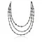 3 Strand Navajo .925 Sterling Silver Turquoise and Lapis Native American Necklace 370986805118