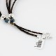 Certified Authentic 3 Strand Navajo .925 Sterling Silver Turquoise and Lapis Native American Necklace 370986805118