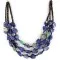3 Strand Navajo .925 Sterling Silver Turquoise and Lapis Native American Necklace 371052432380