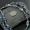 Certified Authentic 2 Strand Navajo .925 Sterling Silver Turquoise and Lapis Native American Necklace 390714194377