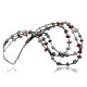 Certified Authentic 3 Strand Navajo .925 Sterling Silver Turquoise and Multi Color Stones Native American Necklace 390733526880 Certified Authentic 3 Strand Navajo .925 Sterling Silver Turquoise and Multi Color Stones Native American Necklace 390733526880