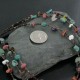 Certified Authentic 3 Strand Navajo .925 Sterling Silver Turquoise and Multicolor Stones Native American Necklace 370994962469