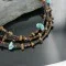 3 Strand Navajo .925 Sterling Silver Turquoise and Tigers Eye Native American Necklace 390674529018 3 Strand Navajo .925 Sterling Silver Turquoise and Tigers Eye Native American Necklace 390674529018