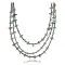 3 Strand Navajo .925 Sterling Silver Turquoise Native American Necklace 371003989648