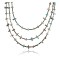 Certified Authentic 3 Strand Navajo .925 Sterling Silver  Turquoise Native American Necklace 371004961001
