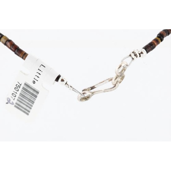 Certified Authentic 3 Strand Navajo .925 Sterling Silver Turquoise Native American Necklace 371007282199