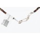 Certified Authentic 3 Strand Navajo .925 Sterling Silver Turquoise Native American Necklace 371007282199