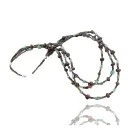 3 Strand Navajo .925 Sterling Silver Turquoise Tigers Eye Necklace 750106-40