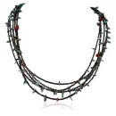 5 Strand Navajo .925 Sterling Silver Natural Turquoise and Coral Native American Necklace 371068408907