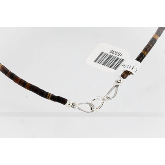 Certified Authentic 5 Strand Navajo .925 Sterling Silver Natural Turquoise Native American Necklace 391052031782
