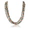 Certified Authentic 5 Strand Navajo .925 Sterling Silver Turquoise and CORAL Native American Necklace 750148-1