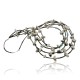Certified Authentic 5 Strand Navajo .925 Sterling Silver WHITE Turquoise Turquoise Native American Necklace 1530-43