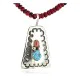 .925 Sterling Silver and Nickel Handmade Navajo Natural Turquoise Coral Native American Necklace 94007-16039-1 .925 Sterling Silver and Nickel Handmade Navajo Natural Turquoise Coral Native American Necklace 94007-16039-1