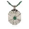 Certified Authentic .925 Sterling Silver and Nickel Handmade Navajo Natural Turquoise Native American Necklace 13130-4-10054-4