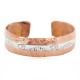 Certified Authentic .925 Sterling Silver Hammered Bear Navajo Handmade Native American Pure Copper Bracelet 13155 Certified Authentic .925 Sterling Silver Hammered Bear Navajo Handmade Native American Pure Copper Bracelet 13155
