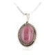 Certified Authentic .925 Sterling Silver Handmade Navajo Natural Charoite Native American Necklace  12885-4