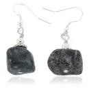 .925 Sterling Silver Hooks Natural Jasper Dangle Native American Earrings 18158