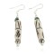 Certified Authentic .925 Sterling Silver Hooks Natural Turquoise Bone Native American Dangle Earrings 18216-3