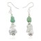 Certified Authentic .925 Sterling Silver Hooks Navajo White Howlite Native American Dangle Earrings 18263-16