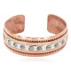 Certified Authentic .925 Sterling Silver Maze Feather Handmade Navajo Native American Pure Copper Bracelet 13119-1 Certified Authentic .925 Sterling Silver Maze Feather Handmade Navajo Native American Pure Copper Bracelet 13119-1