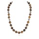 Certified Authentic .925 Sterling Silver Natural Tigers Eye Native American Necklace 790106-64