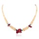 Certified Authentic .925 Sterling Silver Navajo Coral and Natural Turquoise Graduated Melon Shell Native American Necklace 15624-40