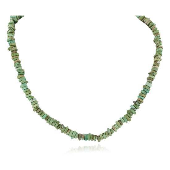Certified Authentic .925 Sterling Silver Navajo Natural Turquoise Native American Necklace 10054-6 Certified Authentic .925 Sterling Silver Navajo Natural Turquoise Native American Necklace 10054-6