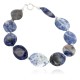 Certified Authentic .925 Sterling Silver Navajo Natural Lapis Native American Bracelet 12894-2 Certified Authentic .925 Sterling Silver Navajo Natural Lapis Native American Bracelet 12894-2