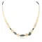 .925 Sterling Silver Navajo Natural Turquoise Graduated Melon Shell Native American Necklace 17086