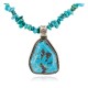 Certified Authentic .925 Sterling Silver Navajo Natural Turquoise Native American Necklace 15003-2-15222