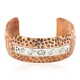 Certified Authentic .925 Sterling Silver Rain Bear Handmade Navajo Native American Pure Copper Bracelet 12783