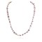 Certified Authentic .925 Sterling Silver White Howlite Amethyst Native American Necklace 15349-14