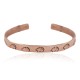 Certified Authentic Bear Handmade Navajo Native American Pure Copper Bracelet 24492-3