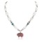 Certified Authentic Bear Navajo .925 Sterling Silver Natural Turquoise Spiny Oyster and Charoite Native American Necklace 15204
