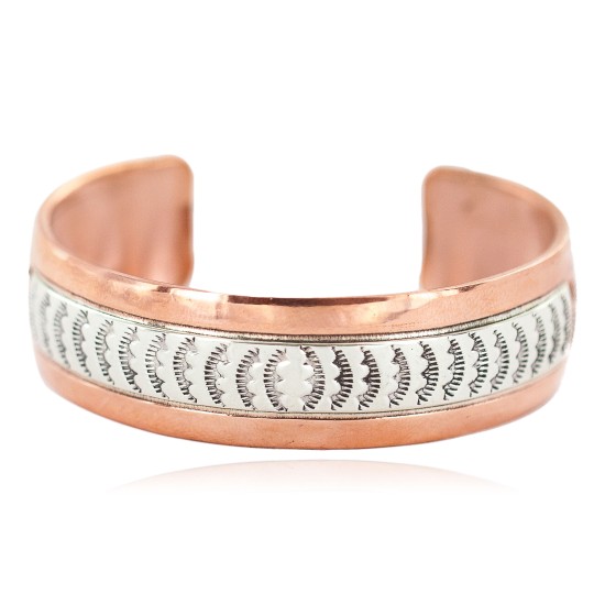 Certified Authentic Bear paw Navajo .925 Sterling Silver Handmade Native American Pure Copper Bracelet 13098-3 Certified Authentic Bear paw Navajo .925 Sterling Silver Handmade Native American Pure Copper Bracelet 13098-3