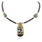 Certified Authentic Bird Inlay Navajo .925 Sterling Silver Natural Turquoise Mother of Pearl Heishi Native American Necklace 15213-281