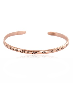Certified Authentic Butterfly Handmade Navajo Native American Pure Copper Bracelet 13152-1