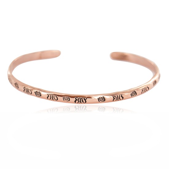 Certified Authentic Butterfly Handmade Navajo Native American Pure Copper Bracelet 13152-1