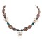 Certified Authentic Butterfly Navajo .925 Sterling Silver Natural Turquoise Jasper Hematite Wood Native American Necklace 750199-9