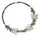 Certified Authentic Butterfly Navajo Natural Turquoise Heishi Adjustable Wrap Native American Bracelet 13049-13