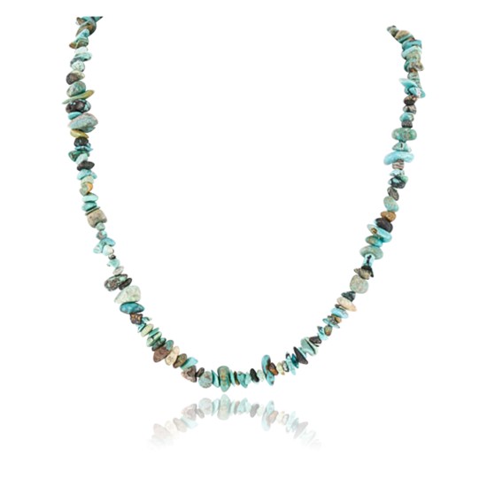 Certified Authentic C Litlte Navajo .925 Sterling Silver Natural Turquoise Native American Necklace 371051447164