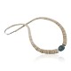 Certified Authentic C. Navajo .925 Sterling Silver Graduated Melon Shell and Turquoise Native American Necklace 15213-61