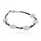 Certified Authentic Charlene Litle Navajo .925 Sterling Silver Natural Turquiose and Quartz Native American Bracelet 370982312891