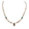 Certified Authentic Drop Navajo .925 Sterling Silver Natural Turquoise Graduated Melon Shell Native American Necklace 15778-11