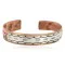 Feather .925 Sterling Silver Handmade Navajo Native American Pure Copper Bracelet 13170-1 Feather .925 Sterling Silver Handmade Navajo Native American Pure Copper Bracelet 13170-1