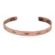 Certified Authentic Feather Handmade Navajo Native American Pure Copper Bracelet 24492-1