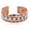Certified Authentic Feather Maze Handmade Navajo .925 Sterling Silver Native American Pure Copper Bracelet  92005-9