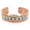 Certified Authentic Feather Maze Navajo .925 Sterling Silver Handmade Native American Pure Copper Bracelet 92009