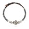 Certified Authentic Flower Navajo Natural Hematite Heishi Adjustable Wrap Native American Bracelet 13049-11